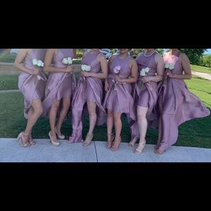 David Bridal Mikado Dress Quartz